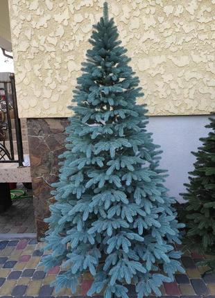 Премиум голубая 1.5м литая елка искусственная ель литая6 фото