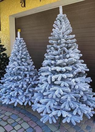 Буковельская заснеженная 2.1м литая елка искусственная ель праздничная со снегом2 фото