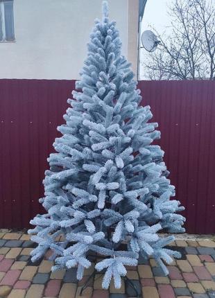 Буковельская заснеженная 2.1м литая елка искусственная ель праздничная со снегом5 фото