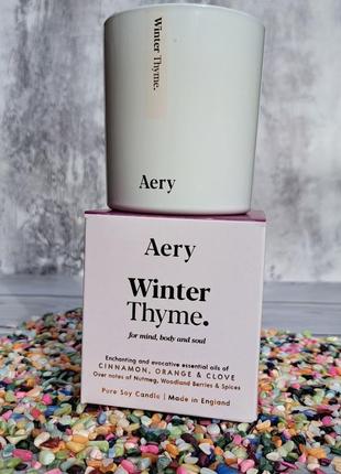 🤍 свічка aery living x lookfantastic winter thyme candle1 фото