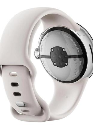 Google pixel watch 2 wlan eu - polished silver / porcelain смарт-годинник4 фото