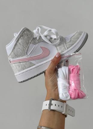 Жіночі високі кросівки хайтопи найк аір джордан 1, nike air jordan 1 Cross