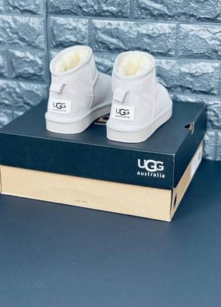 Уггі ултраміні світло сірі угг ugg australia жіночі хутряні угг