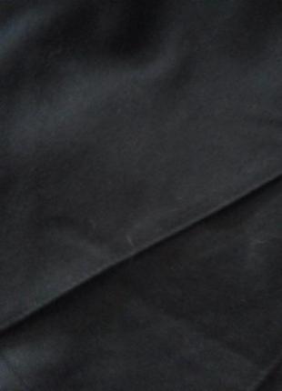 Шерстяная черная юбка интересный крой6 фото