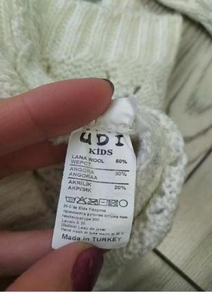 Качественный, красивый свитер молочного цвета4 фото