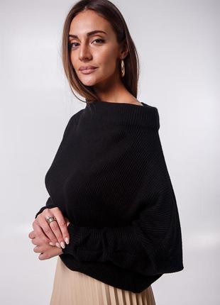 Чорний базовий джемпер 7