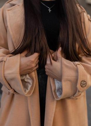 Пальто женское демисезонное кашемировое утепленное разм.42-544 фото