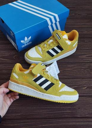 Кроссовки adidas forum low yellow/black/white (hr0396) оригинал