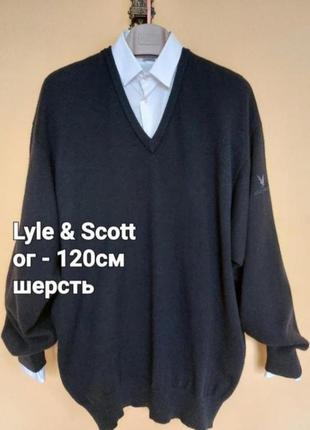 Lyle &amp;scott теплый черный джемпер,свитер