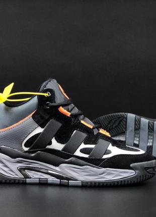 Кроссовки зимние утепленные на меху💨 ботинки мужские / зимові кросівки adidas niteball з хутром термо кросівки до -21°с4 фото
