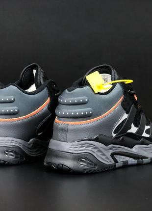 Кроссовки зимние утепленные на меху💨 ботинки мужские / зимові кросівки adidas niteball з хутром термо кросівки до -21°с5 фото