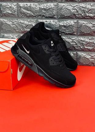 Кросівки чоловічі найк аір 90 чорні nike air 90 класичні осінні найк