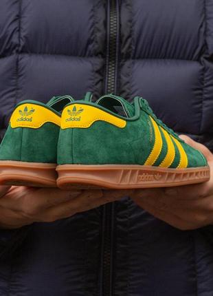 Кросівки adidas hamburg green yellow, адідас гамбург, зелені, в'єтнам, 40-454 фото