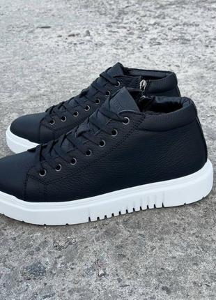 Мужские зимние кожаные ботинки braxton