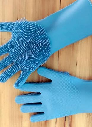 Рукавички силіконові для миття посуду better glove3 фото
