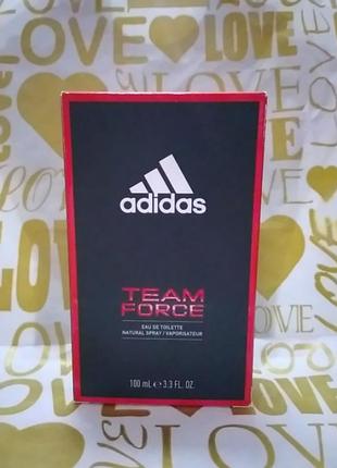 Туалетная вода adidas edt team force мужская 100мл