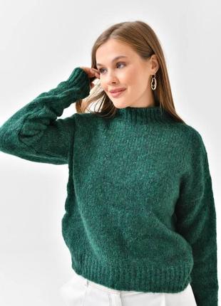 Женский свитер машинной вязки отличное качество оверсайз турция5 фото