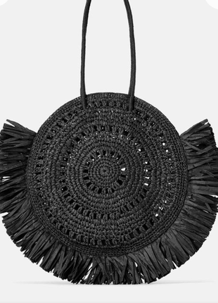 Новая плетеная сумка zara