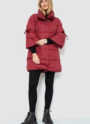 Куртка женская демисезонная цвет бордовый4 фото