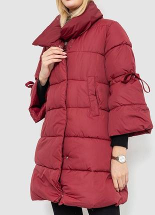 Куртка женская демисезонная цвет бордовый2 фото