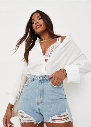 Джинсовые шорты голубые missguided1 фото