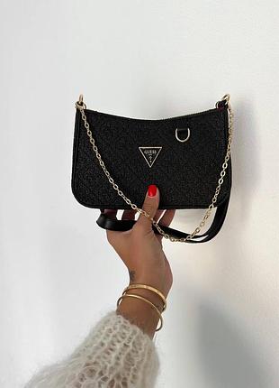 Сумочка в стиле guess / guess black