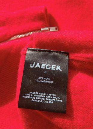 Шерстяной свитер jaeger с молниями на рукавах шерсть кашемир джемпер пуловер5 фото