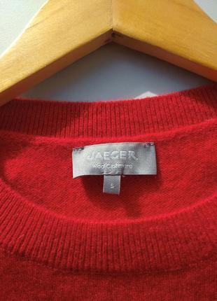 Шерстяной свитер jaeger с молниями на рукавах шерсть кашемир джемпер пуловер4 фото
