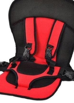 Бескаркасное автокресло для детей multi function car cushion (красное, голубое)1 фото