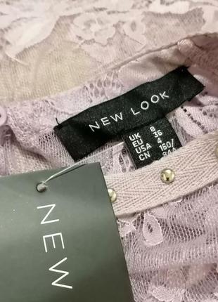 Новая кружевная блуза сиреневого цвета нова мережива блуза5 фото