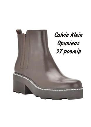 Женские кожаные ботинки ботинки 37 размер оригинал calvin klein