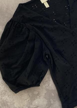 Блузка сорочка чорна sport h&m hm в класичному стилі розмір м3 фото