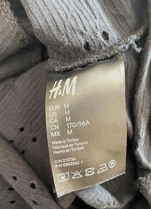 Блузка сорочка чорна sport h&m hm в класичному стилі розмір м8 фото