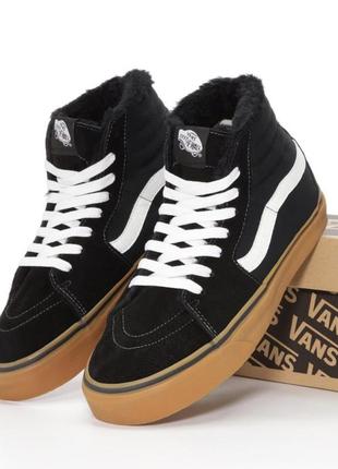 Кроссовки кеды vans fur кроссовки зимние