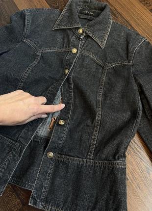 Джинсовый пиджак куртка escada5 фото