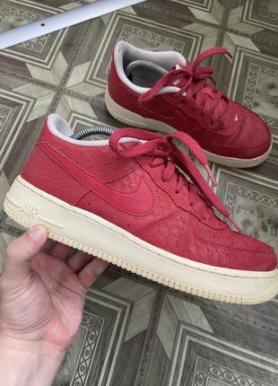 Кроссовки nike air force 1 кожаные