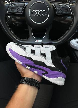 Мужские кроссовки adidas niteball hd white purple