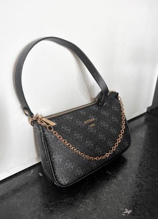 Сумка в стиле guess / guess black / pouch сумка10 фото