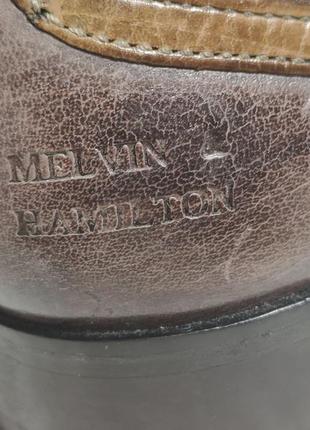 Мужские кожаные туфли ручной работы melvin &amp; hamilton.3 фото