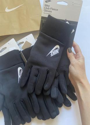 Мужские зимние перчатки nike club fleece gloves5 фото