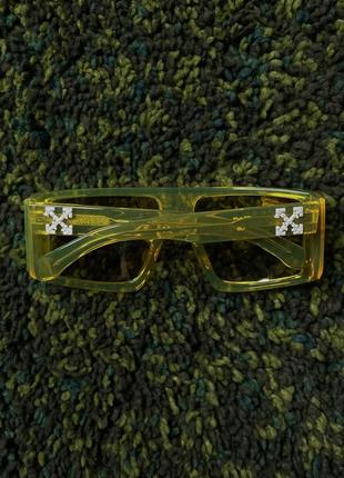 Очки off-white alps sunglasses yellow (new) | original3 фото