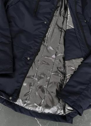 Топовая мужская термо куртка columbia темно синяя5 фото