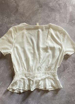Блуза біла h&m hm легка4 фото
