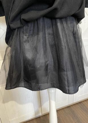 Винтажное шерстяное теплое платье на фатиновой подкладке4 фото