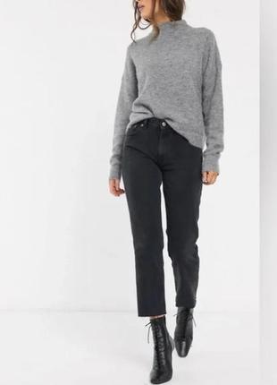 Прямі чорні джинси mango, 34р, оригінал