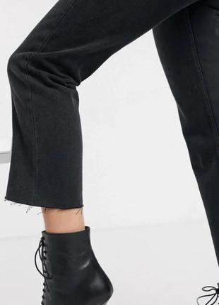 Прямые черные джинсы mango, 34, 38р, испания3 фото