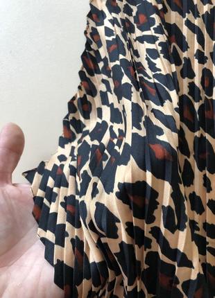 Платок плиссе леопардовый платок плиссе плиссированный шарф лавен3 фото