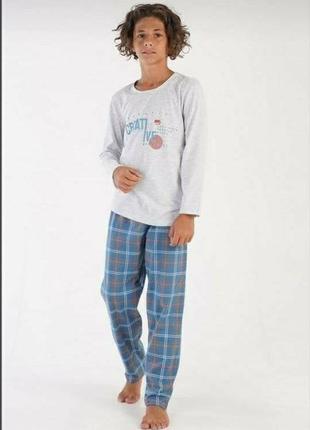 Пижама для мальчика подростковая трикотажная турция штаны+реглан