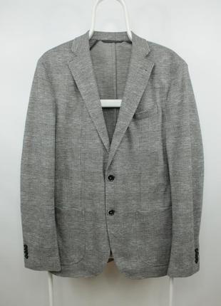 Шикарний спортивний піджак блейзер baldessarini seba-1 soft gray check cotton sport coat blazer jack