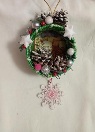 Новогодняя игрушка на елку, елочное украшение, сувенир новогодний